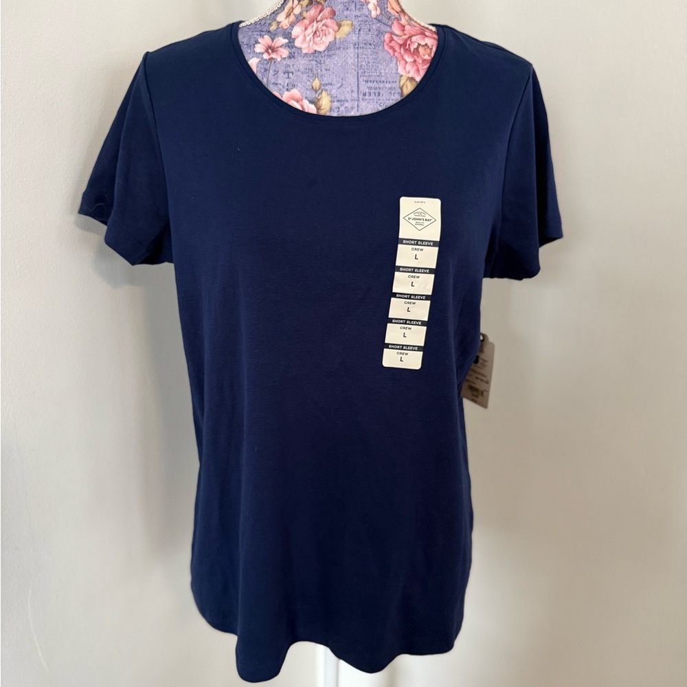 St. John's Bay Navy Blue Women's Top